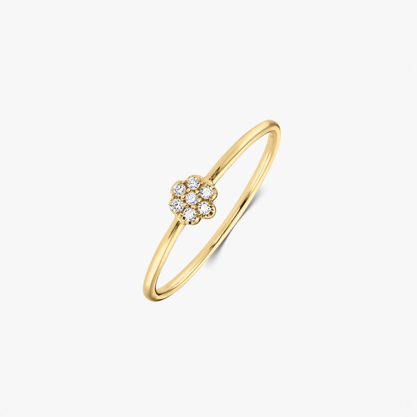 Złoty pierścionek Daisy – Diamenty - Indira