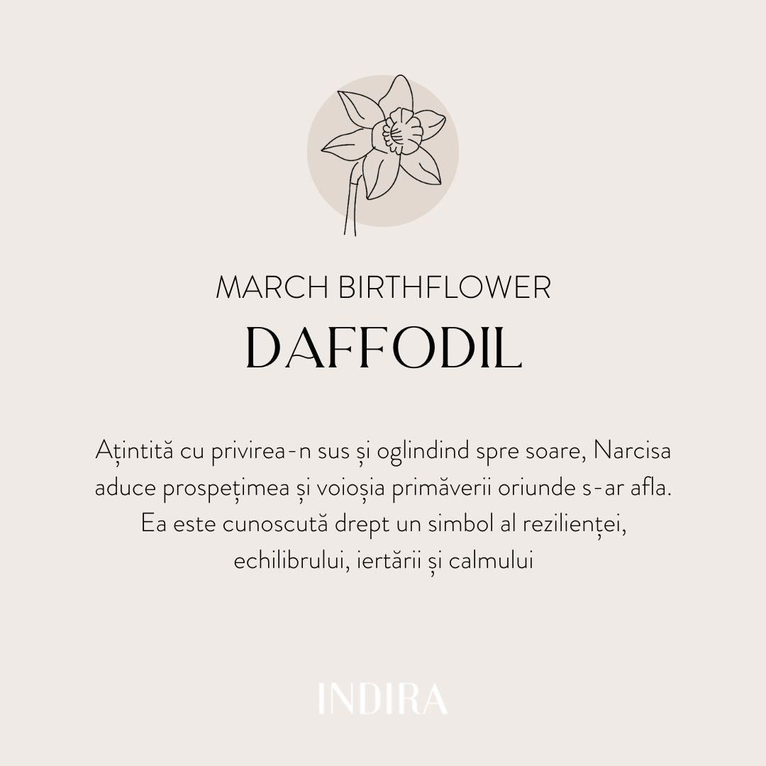 Naszyjnik ze srebra Golden Birthflower