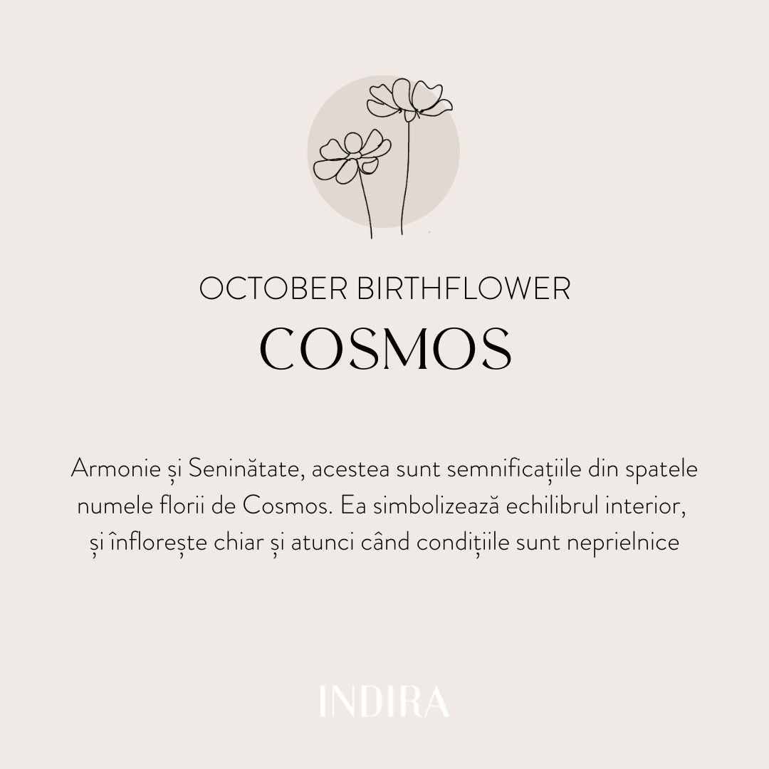 Naszyjnik ze srebra Golden Birthflower