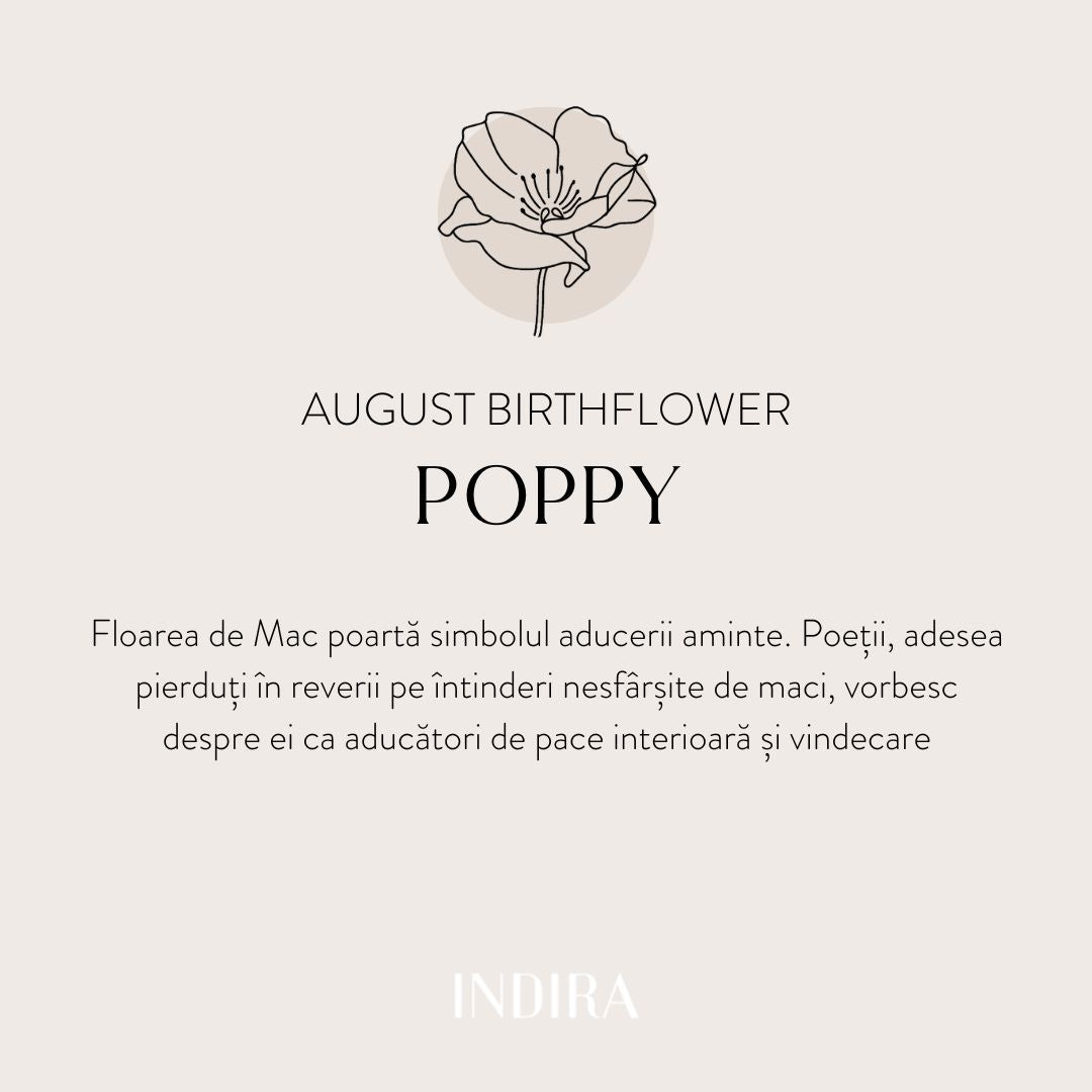 Naszyjnik ze srebra Golden Birthflower