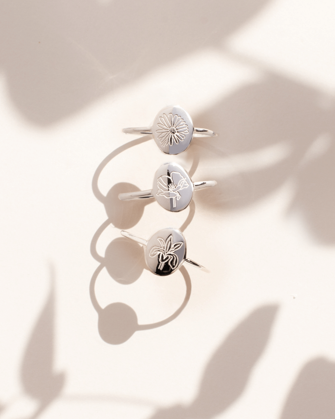 Inel din argint Birth Flower - May Lily - Indira