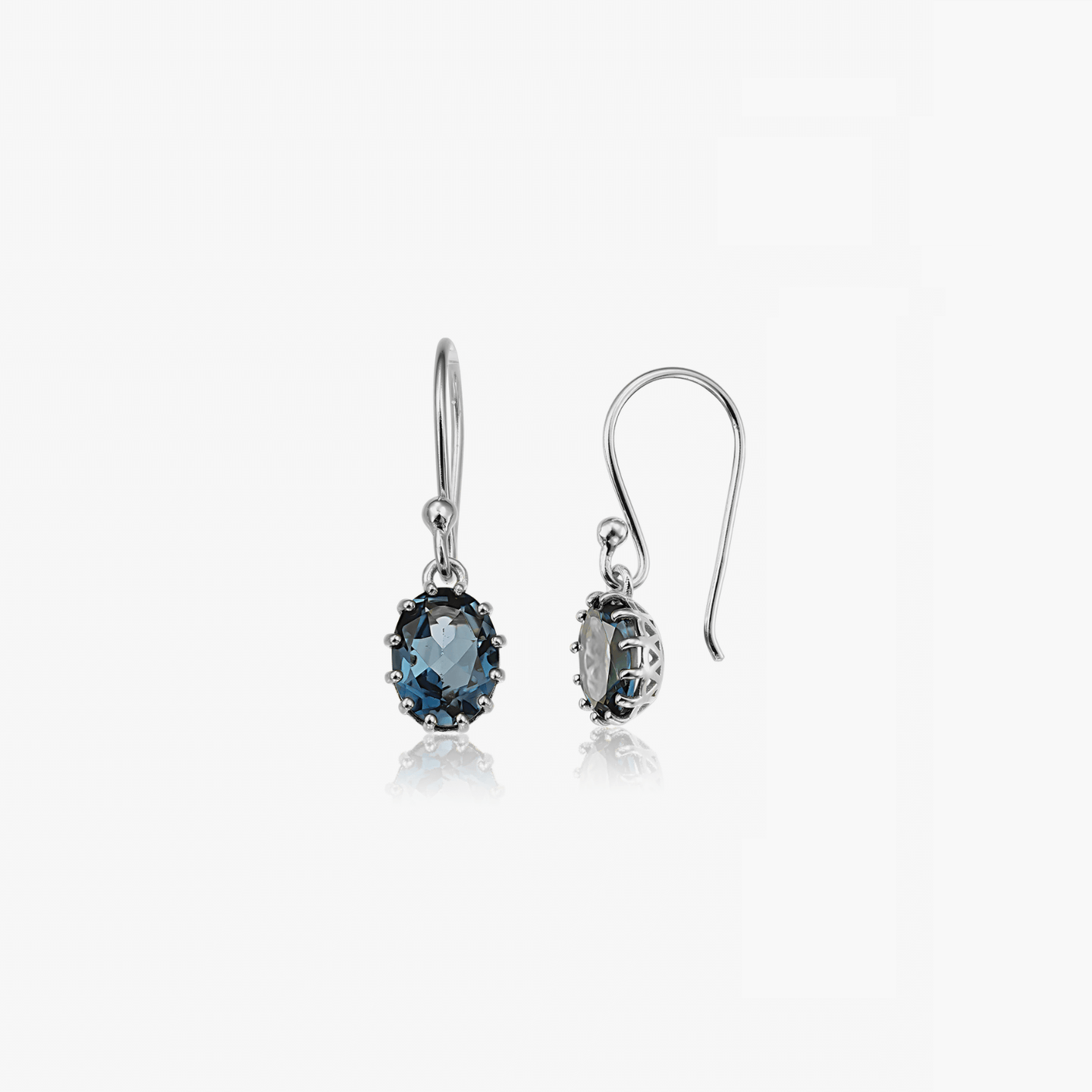 Kolczyki srebrne Serene - London Topaz - Indira