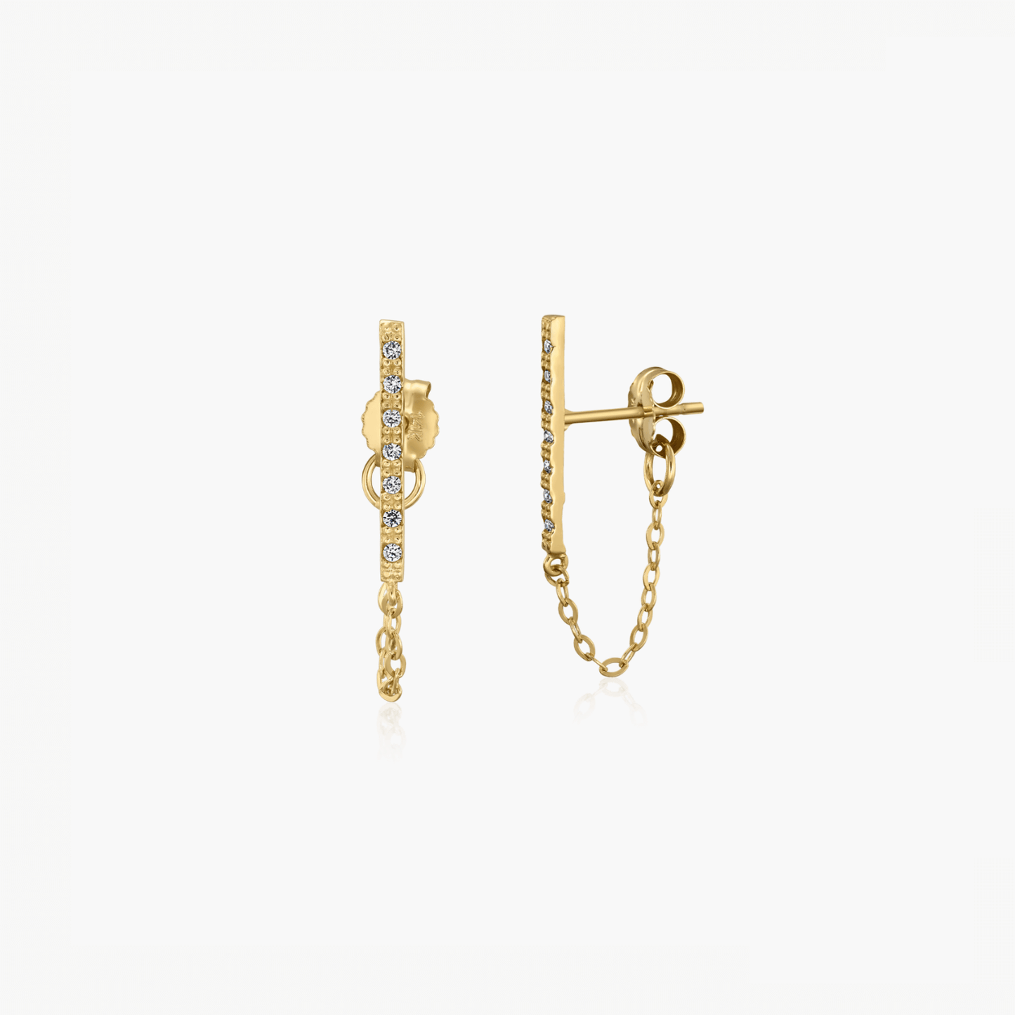 Clara gold earrings