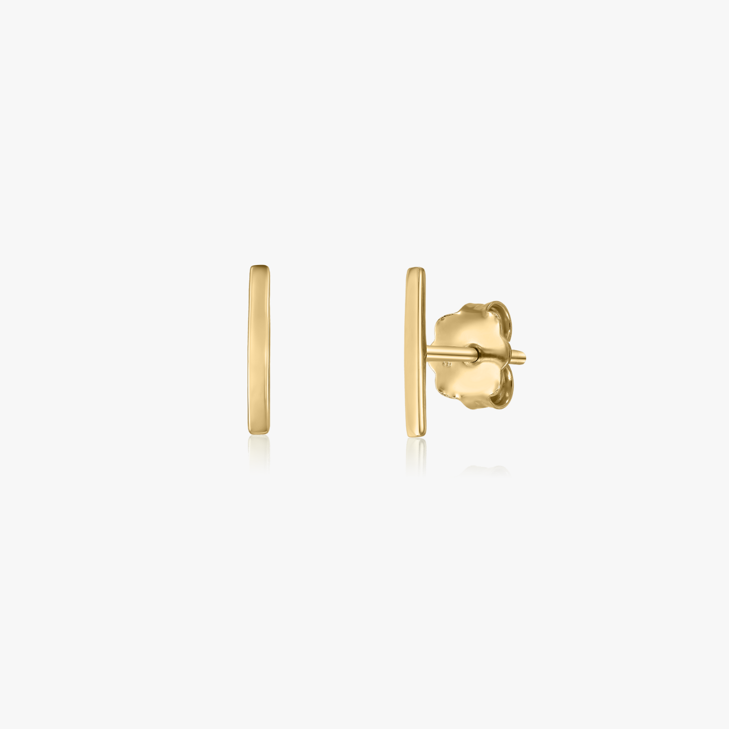 Golden Bar gold earrings