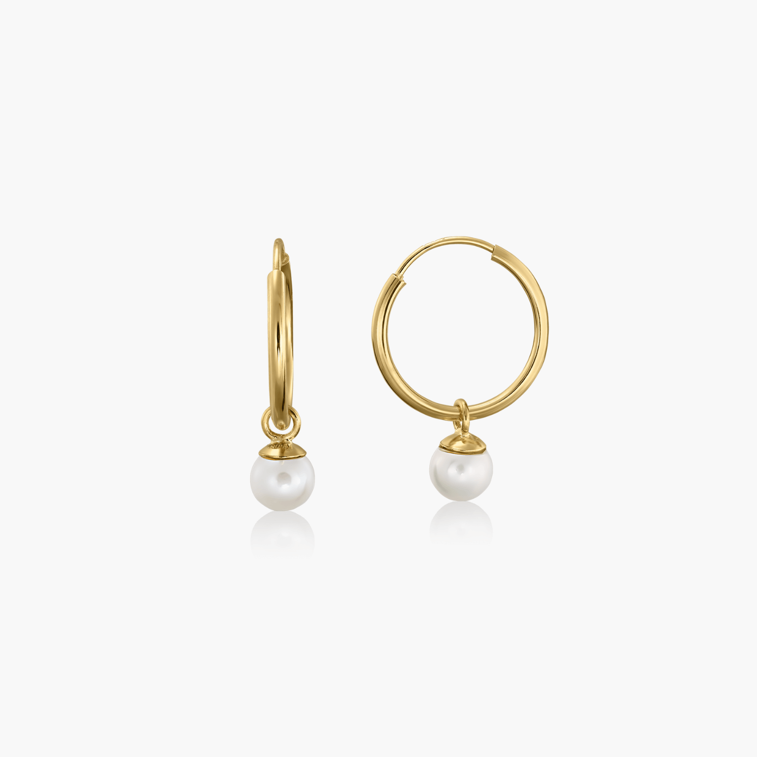 Ruth gold earrings - Natural pearls