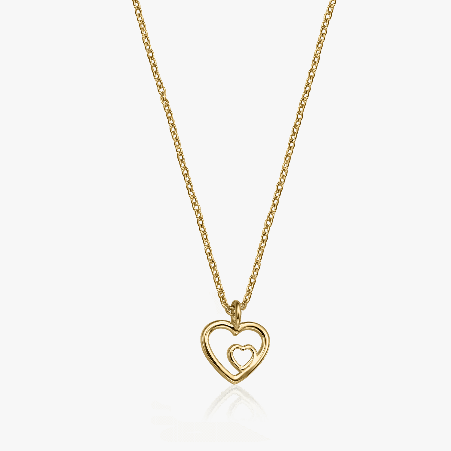 Golden In Love silver necklace