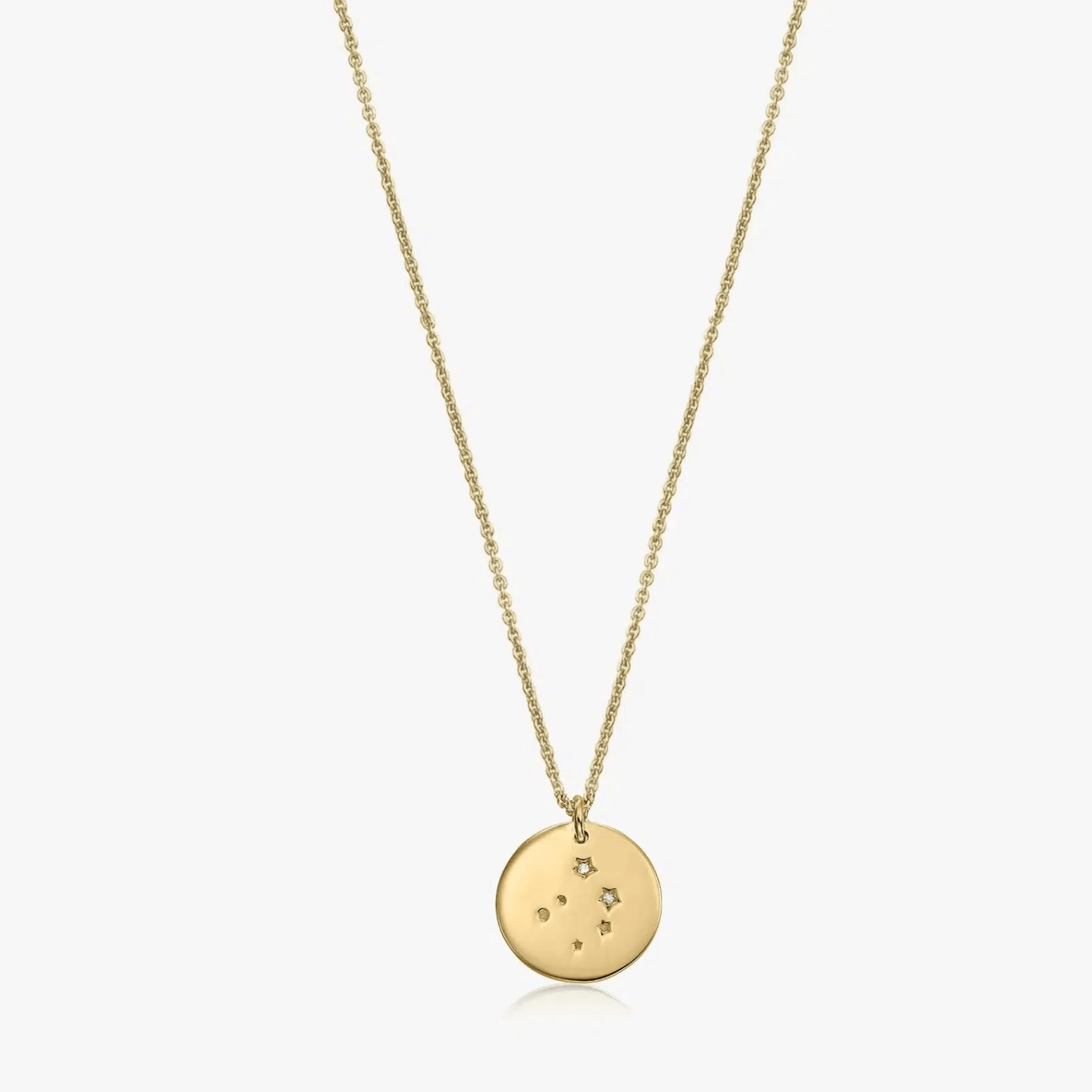 Srebrny naszyjnik Golden Zodiac - Waga - Indira