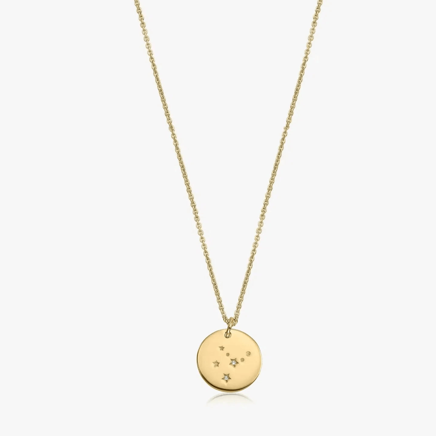 Srebrny naszyjnik Golden Zodiac - Panna - Indira