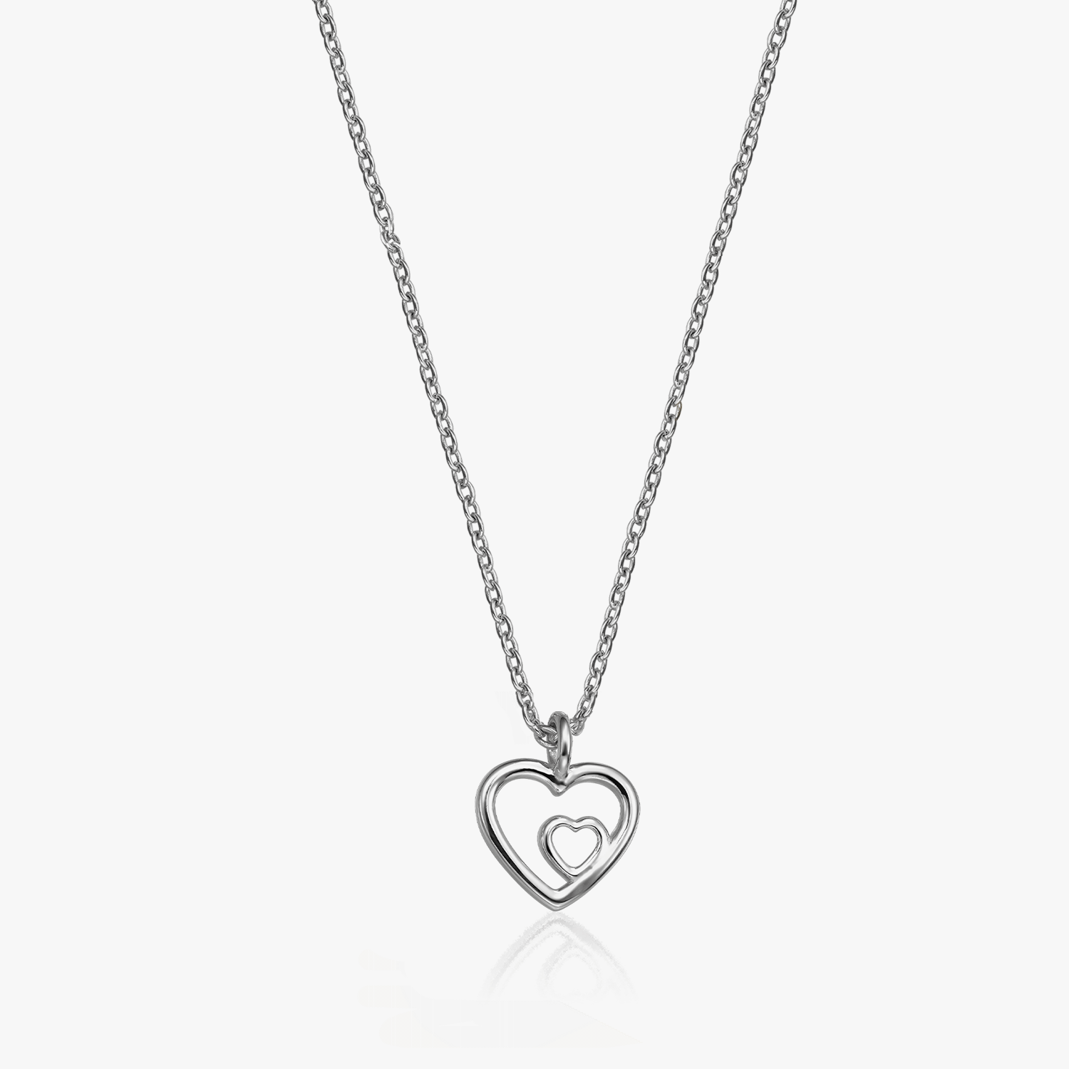 In Love silver necklace