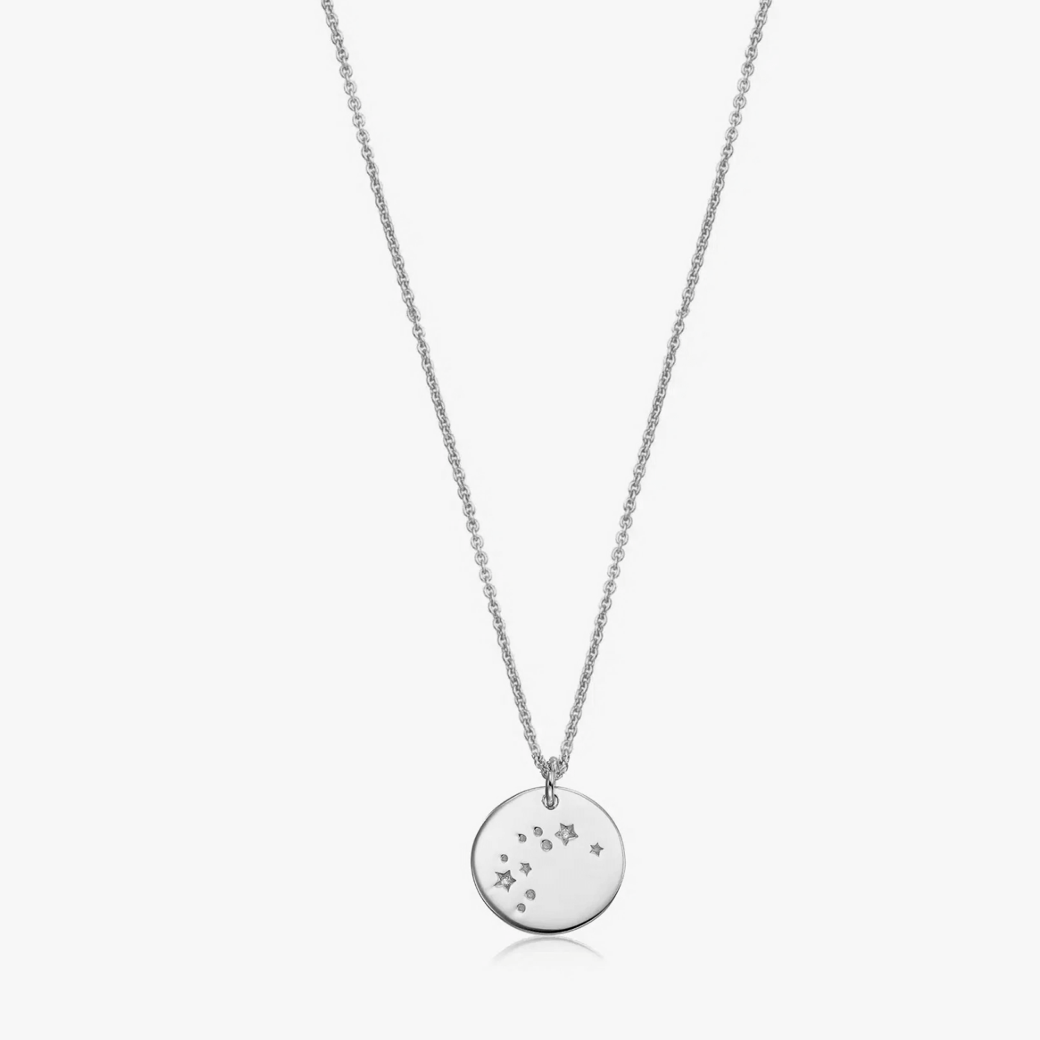 Silver Zodiac - Aquarius necklace