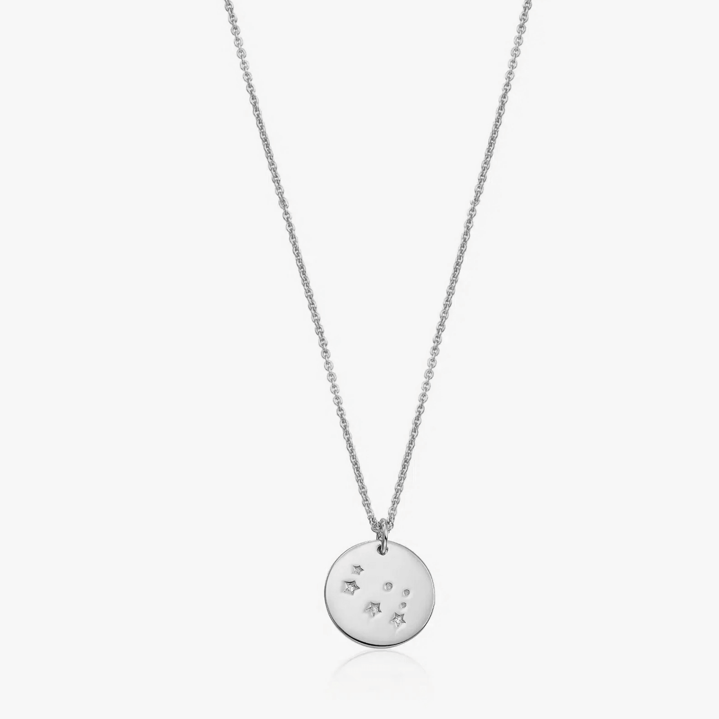 Silver Zodiac - Gemini silver necklace