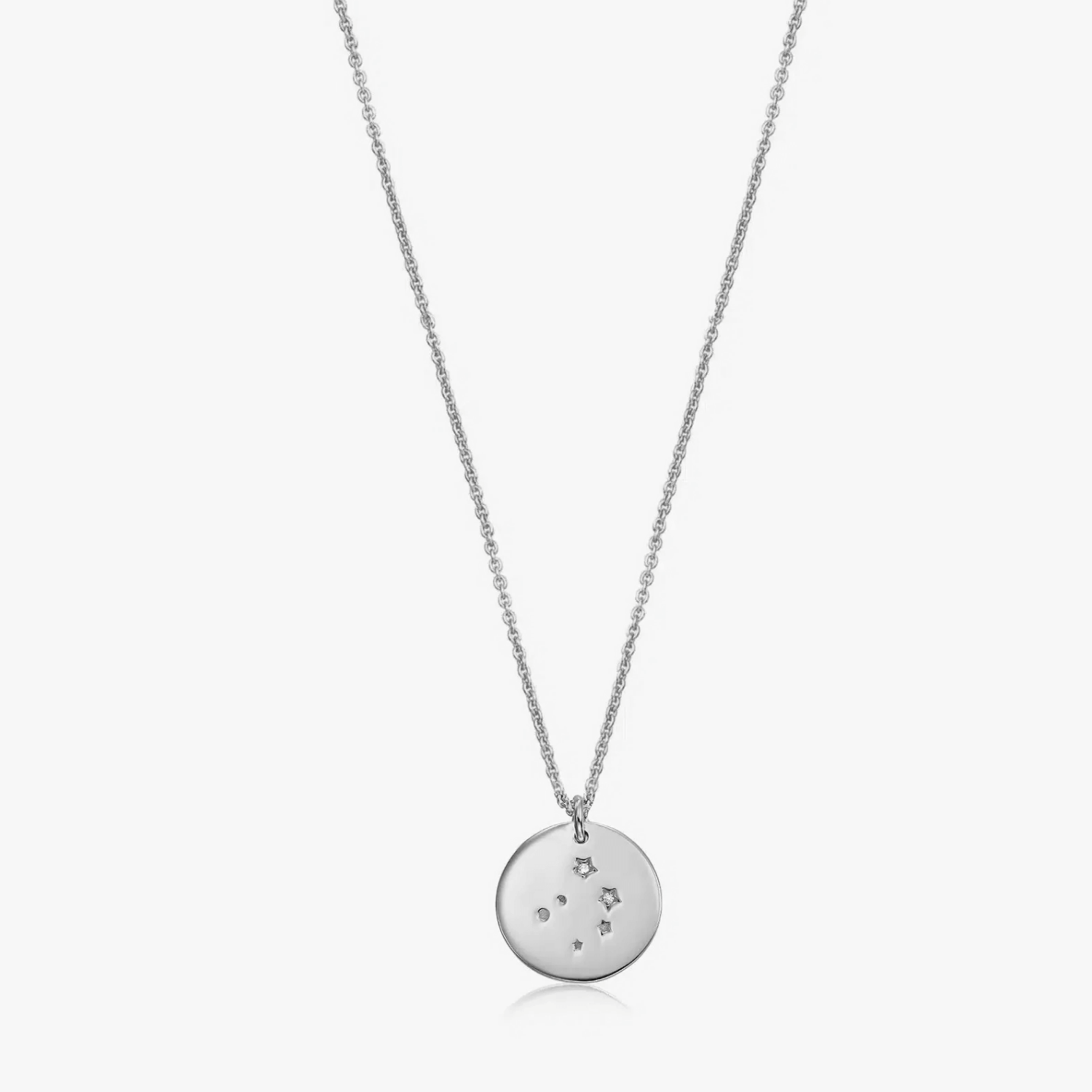 Silver Zodiac Silver Necklace - Libra