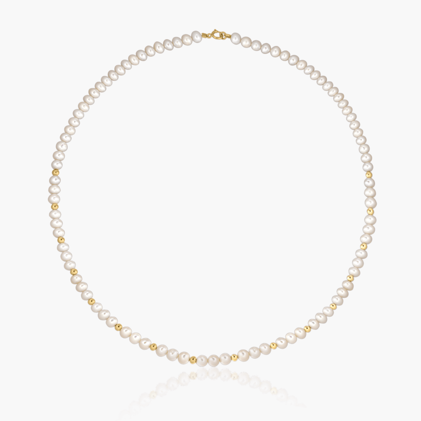 Golden Sonet gold necklace - Natural Pearls