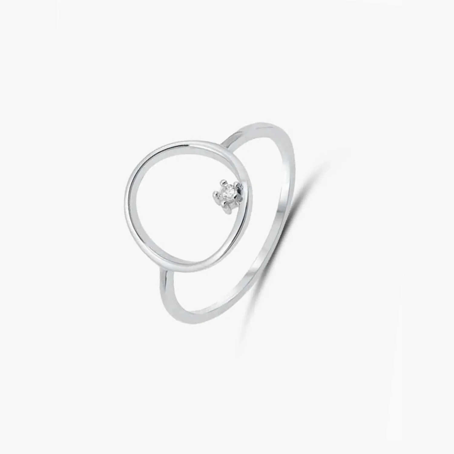Emma silver ring - Zirconium