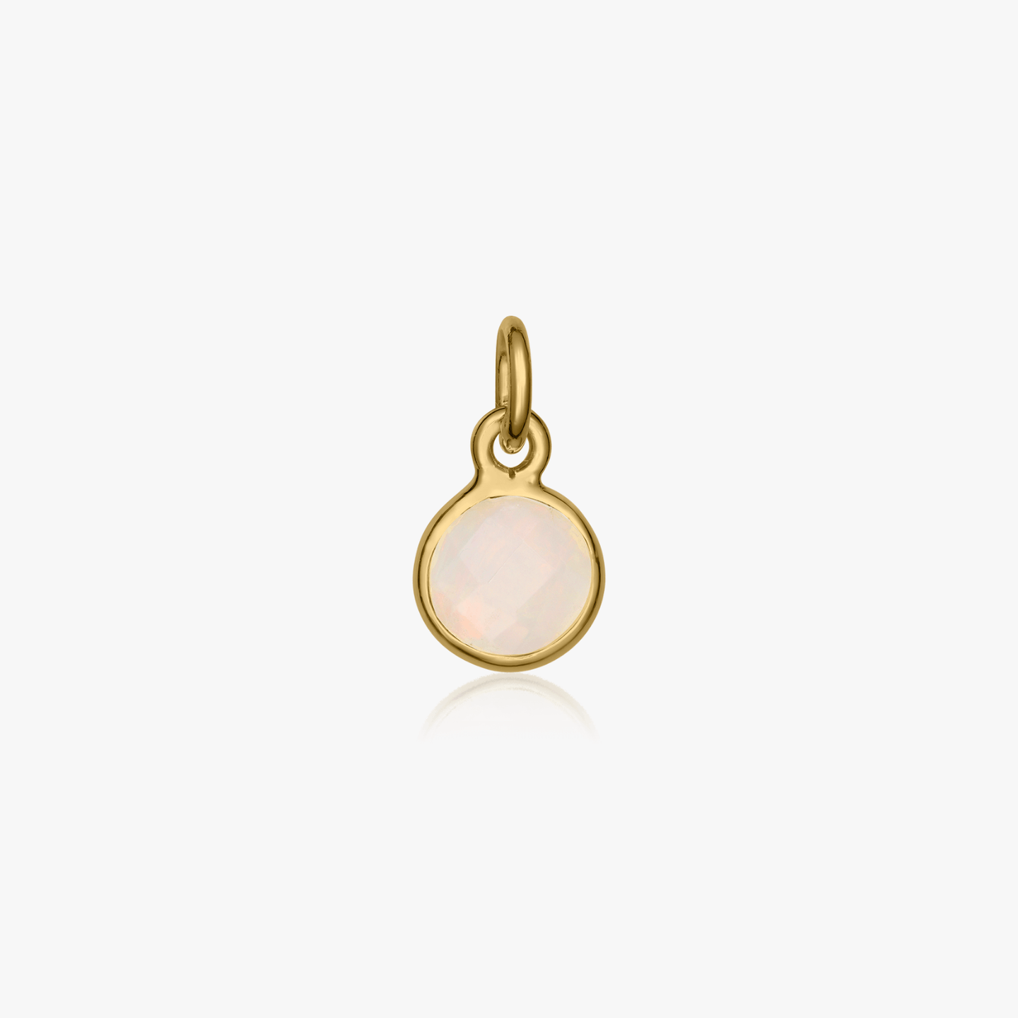 Srebrny wisiorek Birthstone Golden October - Opal - Indira