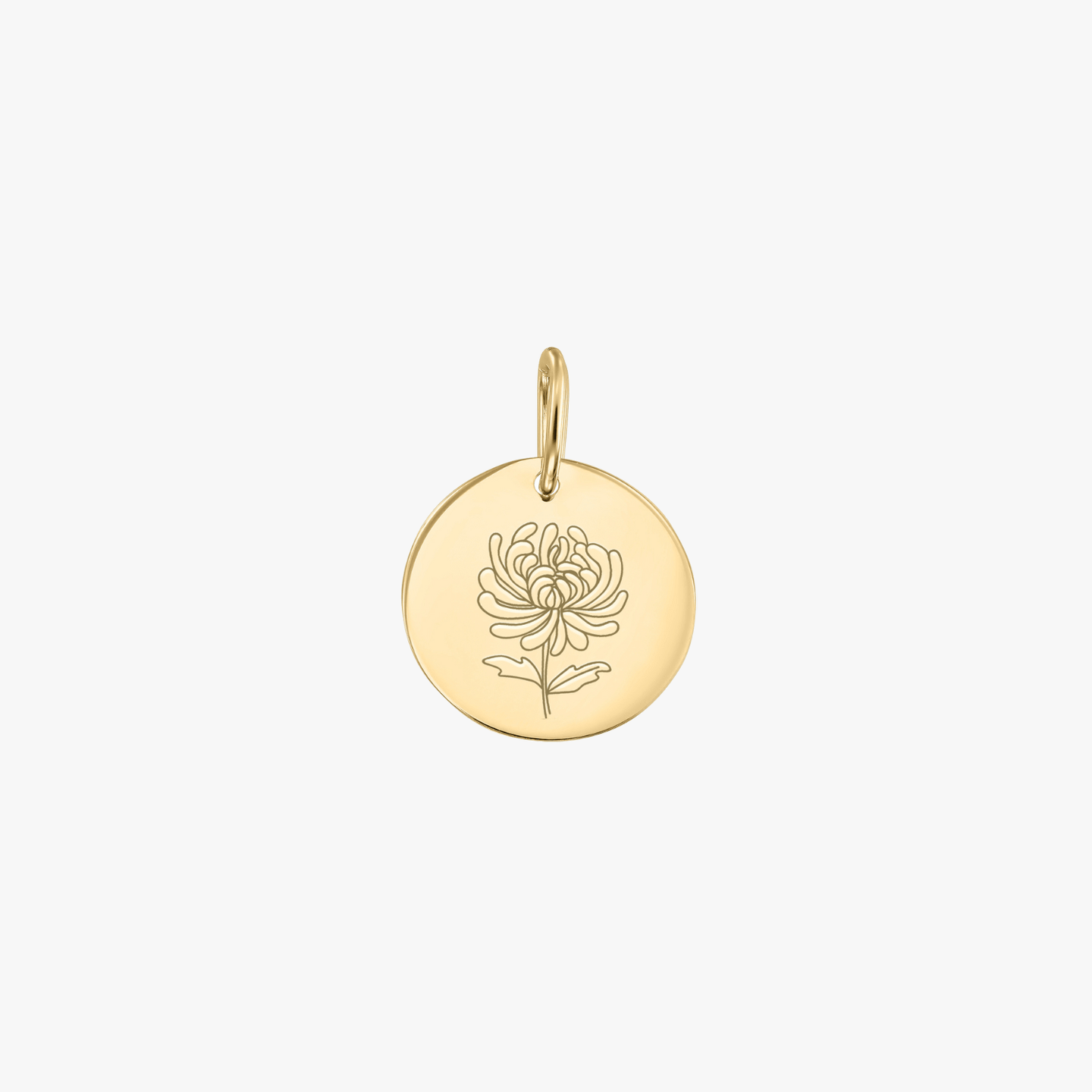 Złoty wisiorek Birth Flower - November Chrysanthemum - Indira