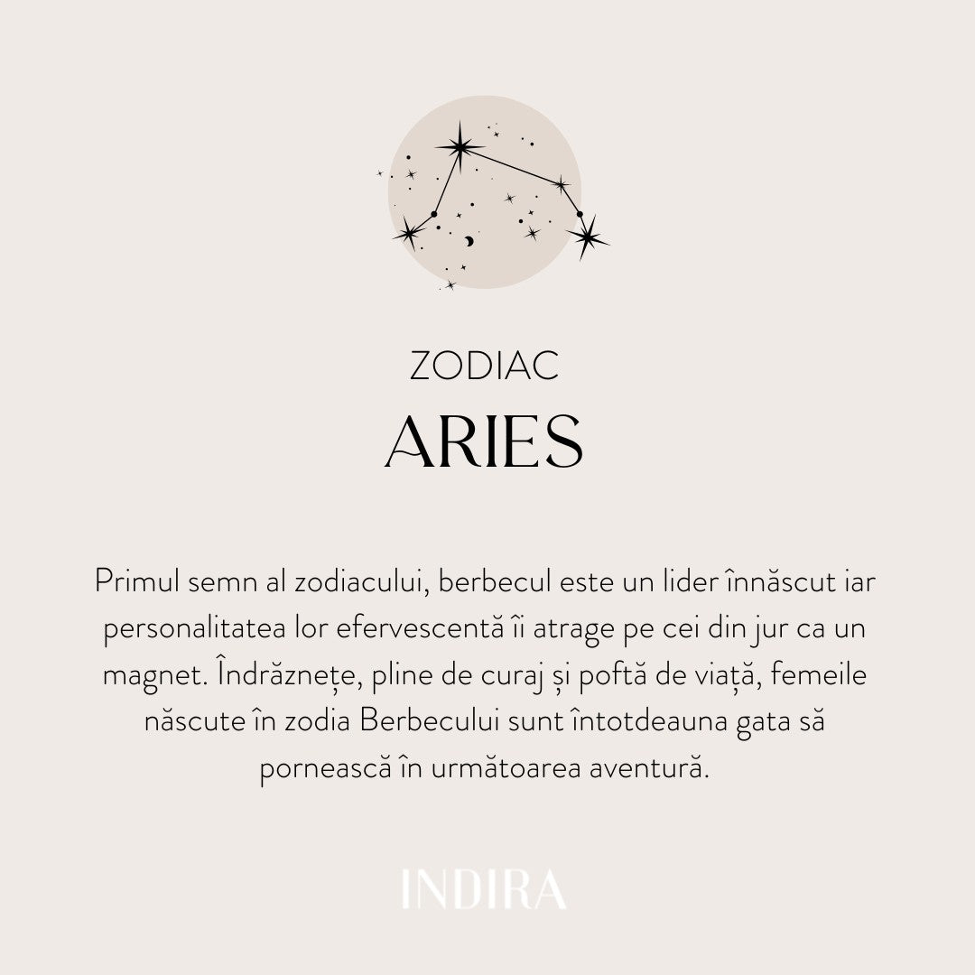 Zodiac gold pendant - Aries